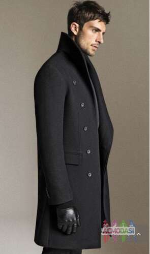Мужчина актер или модель для рекламной фотосессии мужских пальто и курток.