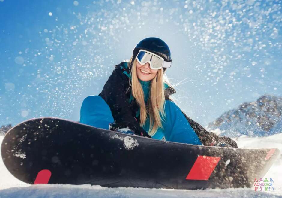 Сноубордистка