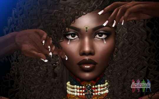 Игровой оффлайн-проект "Детективная история". Образ - африканская девушка.