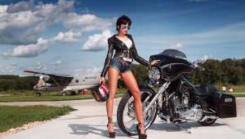 фотосъемка тюнингованных мотоциклов Harley Davidson